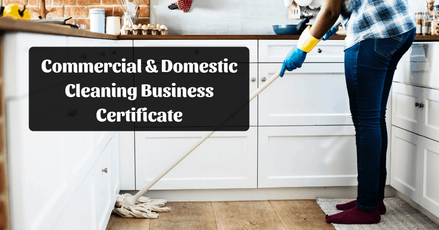 Certificate Commercial and Domestic Cleaning Get Course